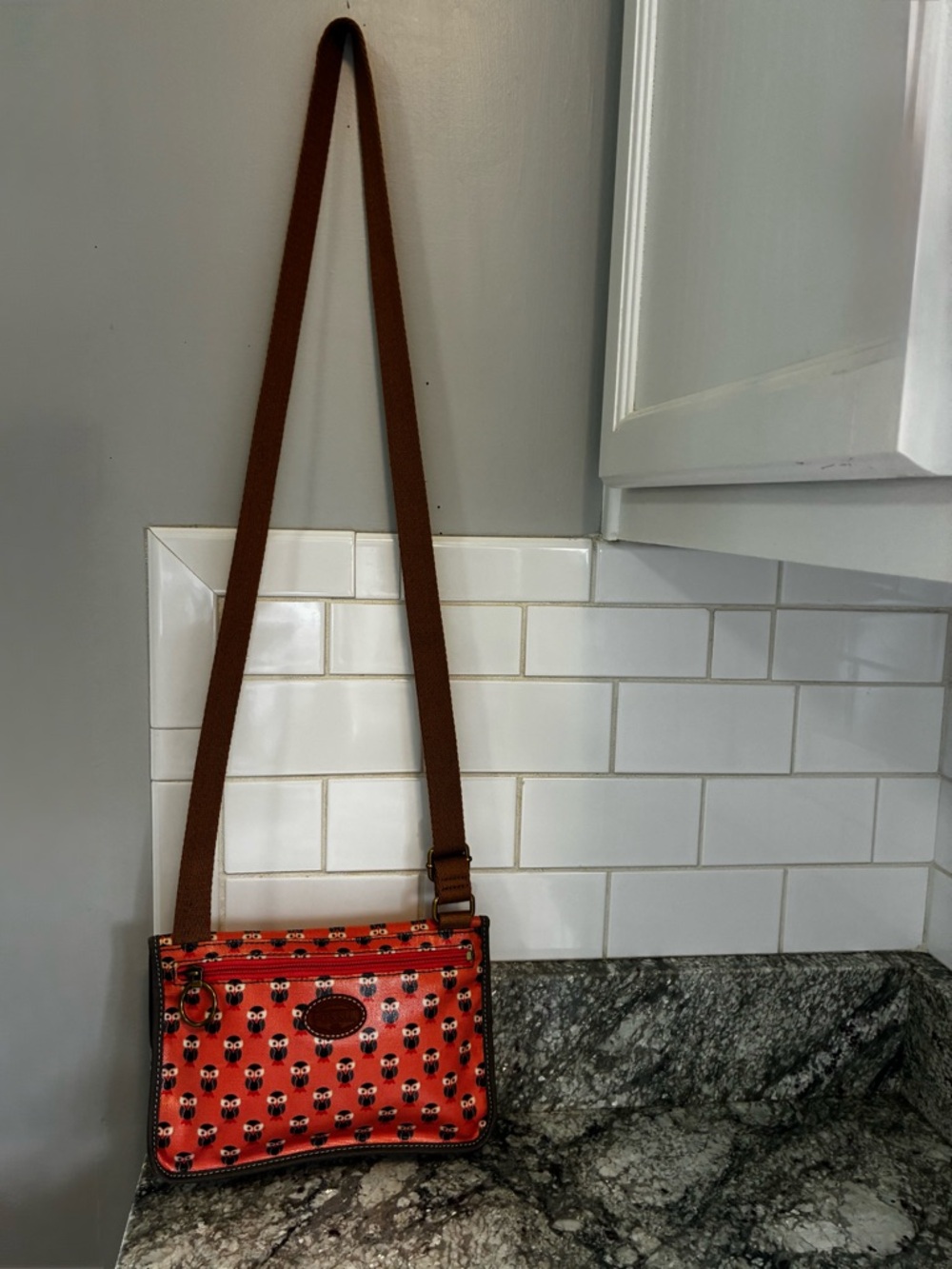 Fossil Owl Print Crossbody - Picture 6 of 15
